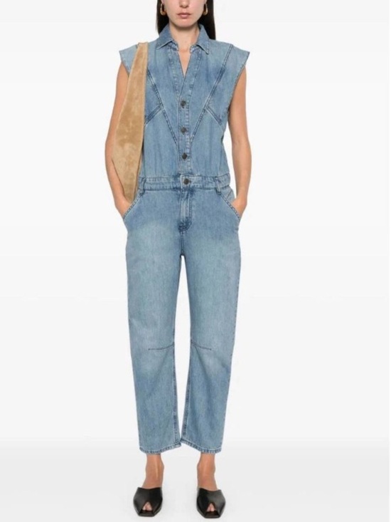ba&sh Denim - BA&SH FIGO JUMPSUIT DENIM